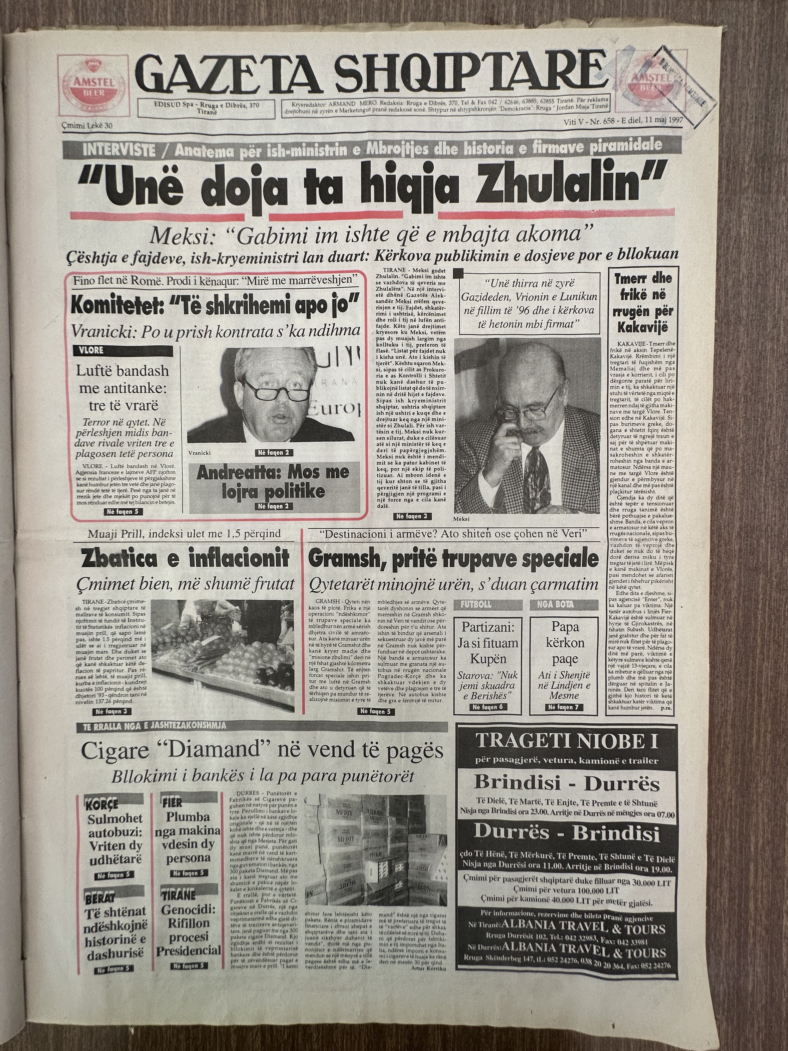Gazeta Shqiptare 1997-05-11